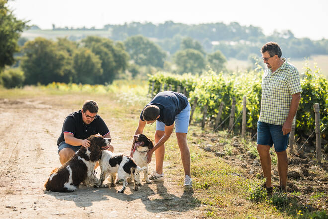 Berthier père et fils... et chiens !