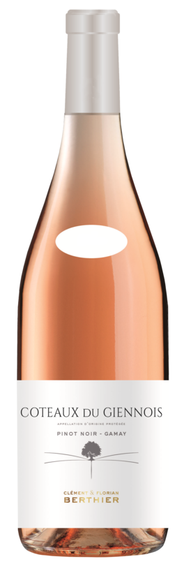 Bouteille de côteaux du Giennois rosé