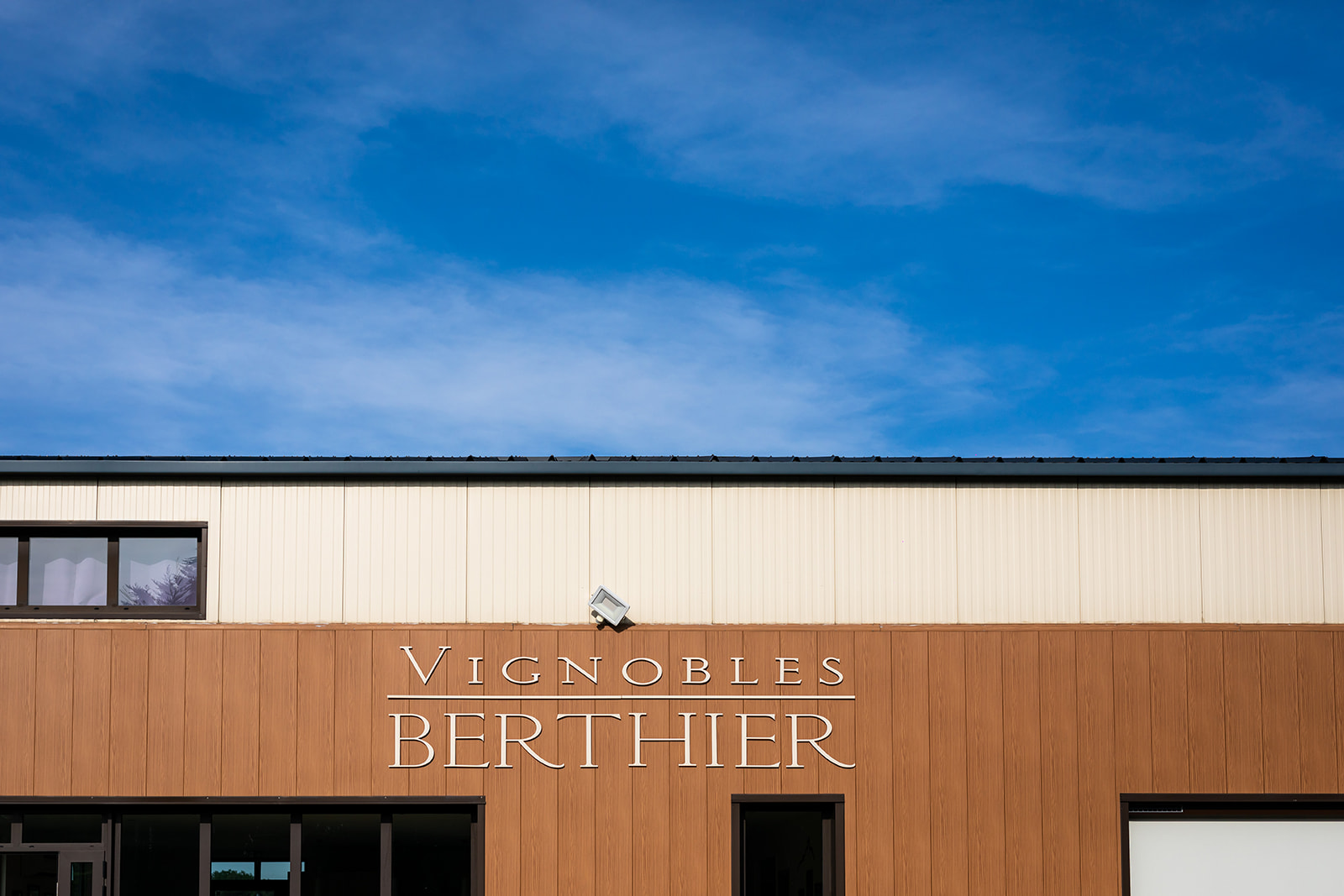 Vignobles Berthier Devanture de l'entreprise des vignobles berthier