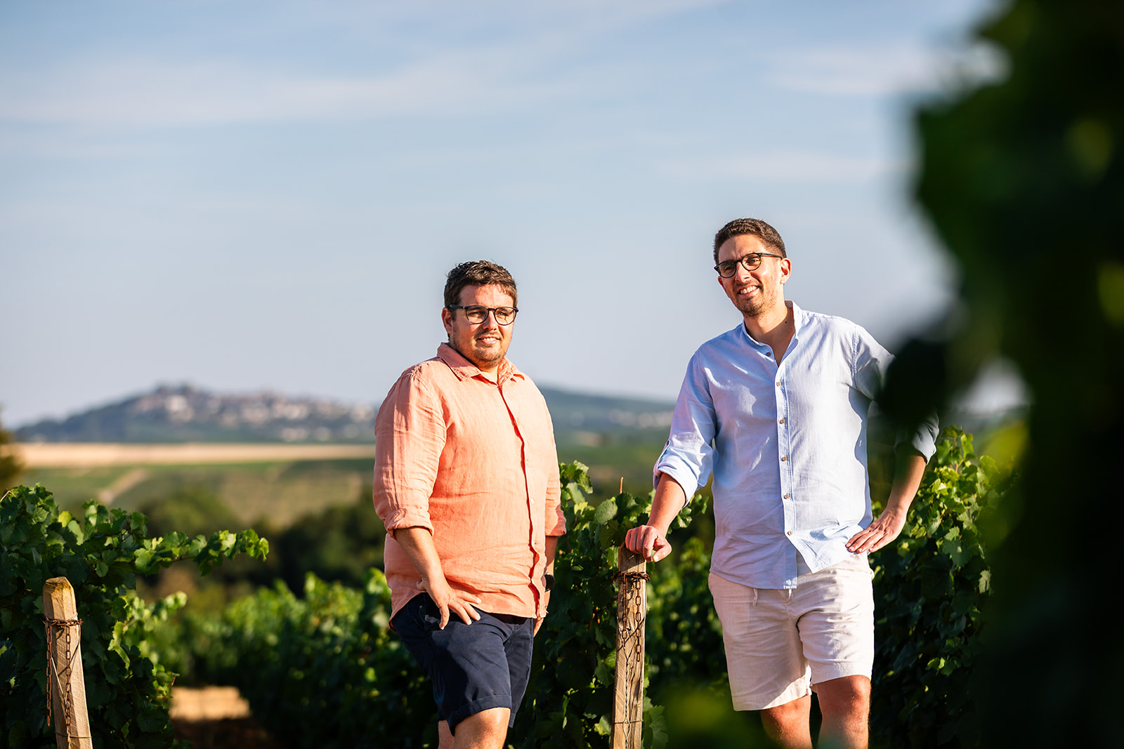 Vignobles Berthier Les frères Berthier dans les vignes